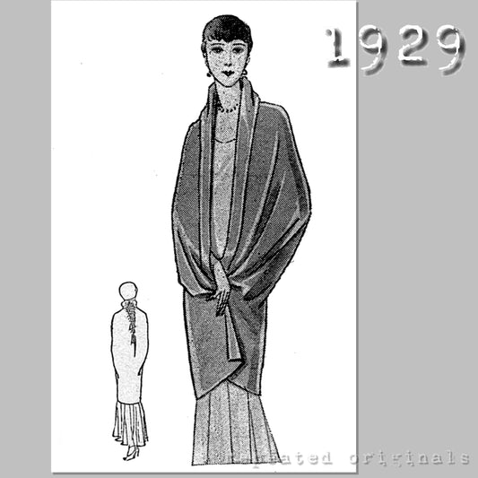 1929 Cape Sewing Pattern - INSTANT DOWNLOAD PDF