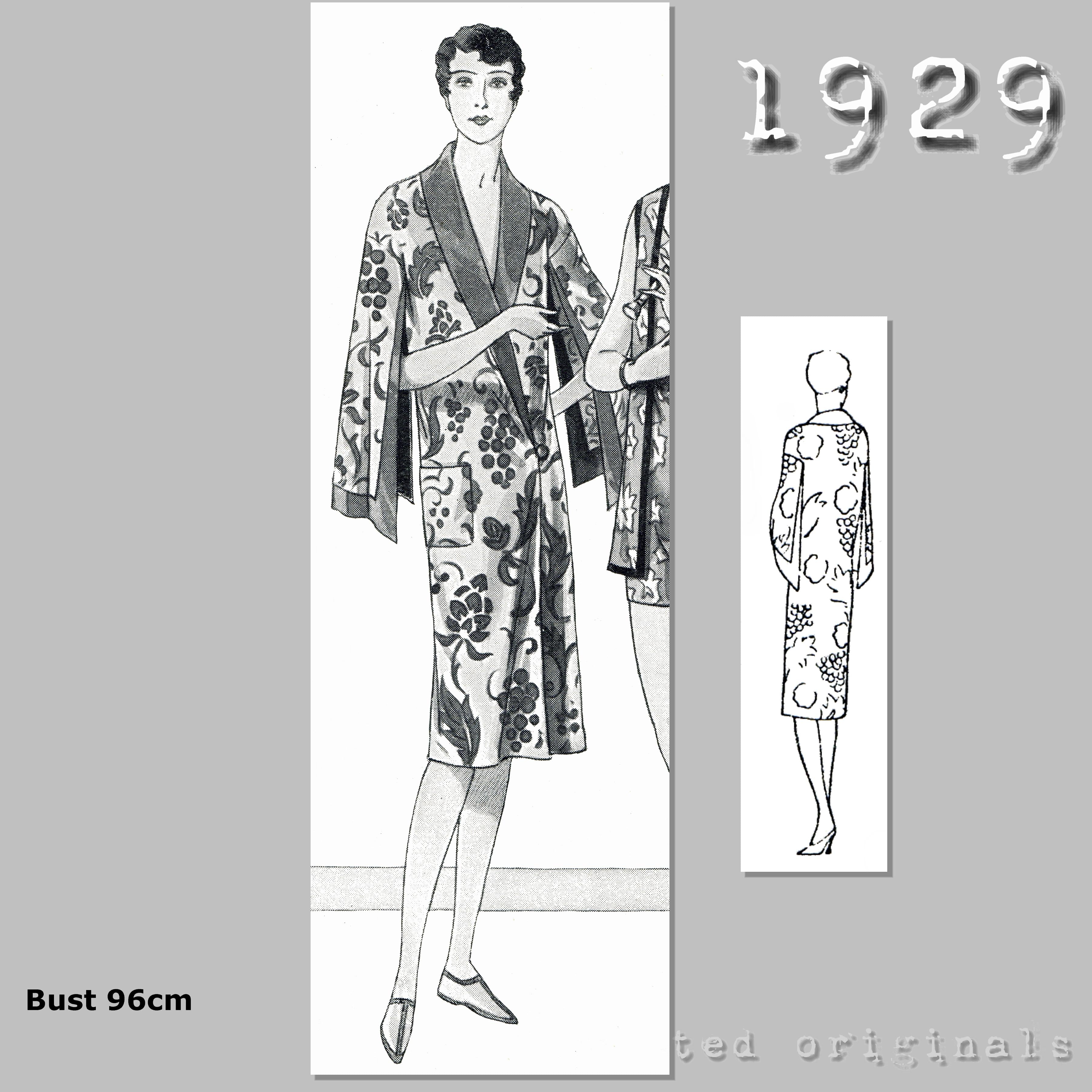 Bathing Robe Sewing Pattern 1929 Bathing Robe Sewing Pattern - INSTANT DOWNLOAD PDF – Repeated ...