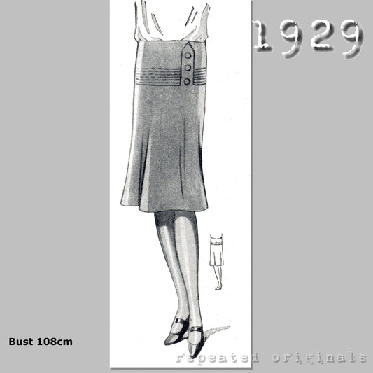 1929 Skirt Sewing Pattern - INSTANT DOWNLOAD PDF