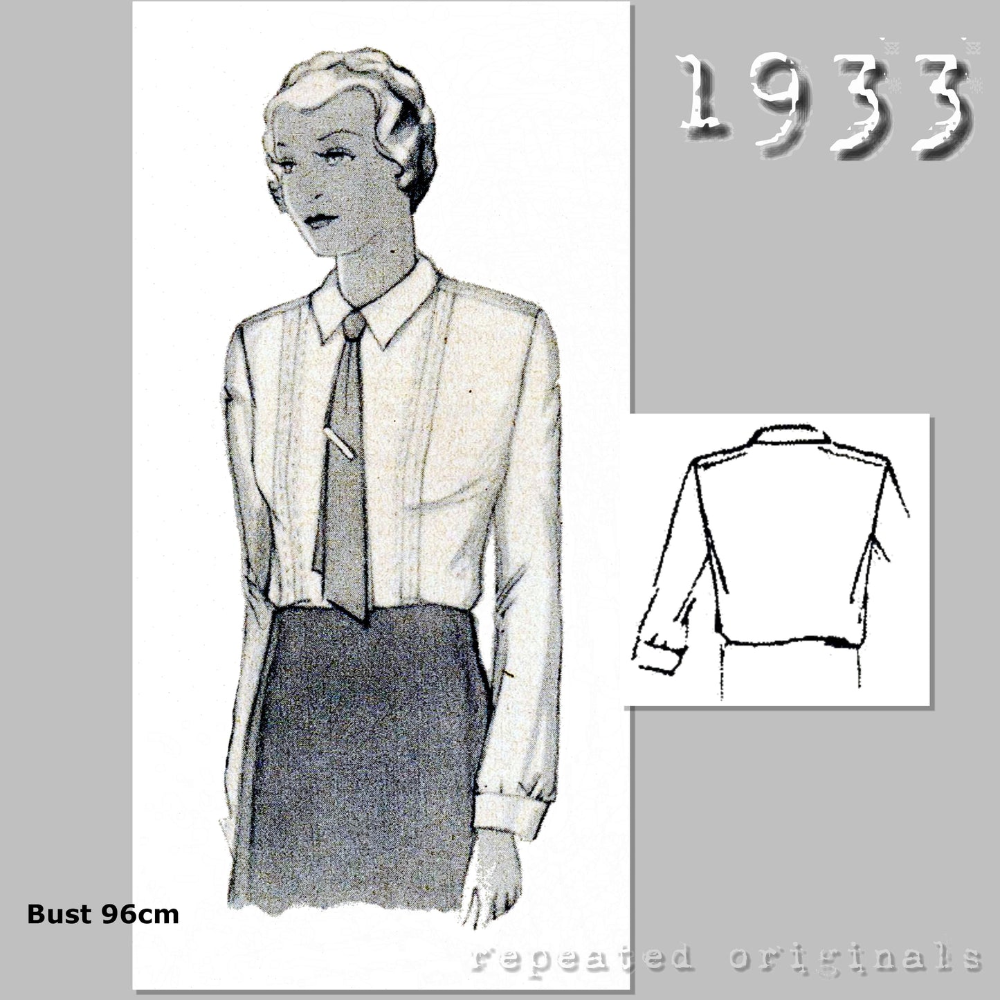 1933 Blouse Sewing Pattern - INSTANT DOWNLOAD PDF