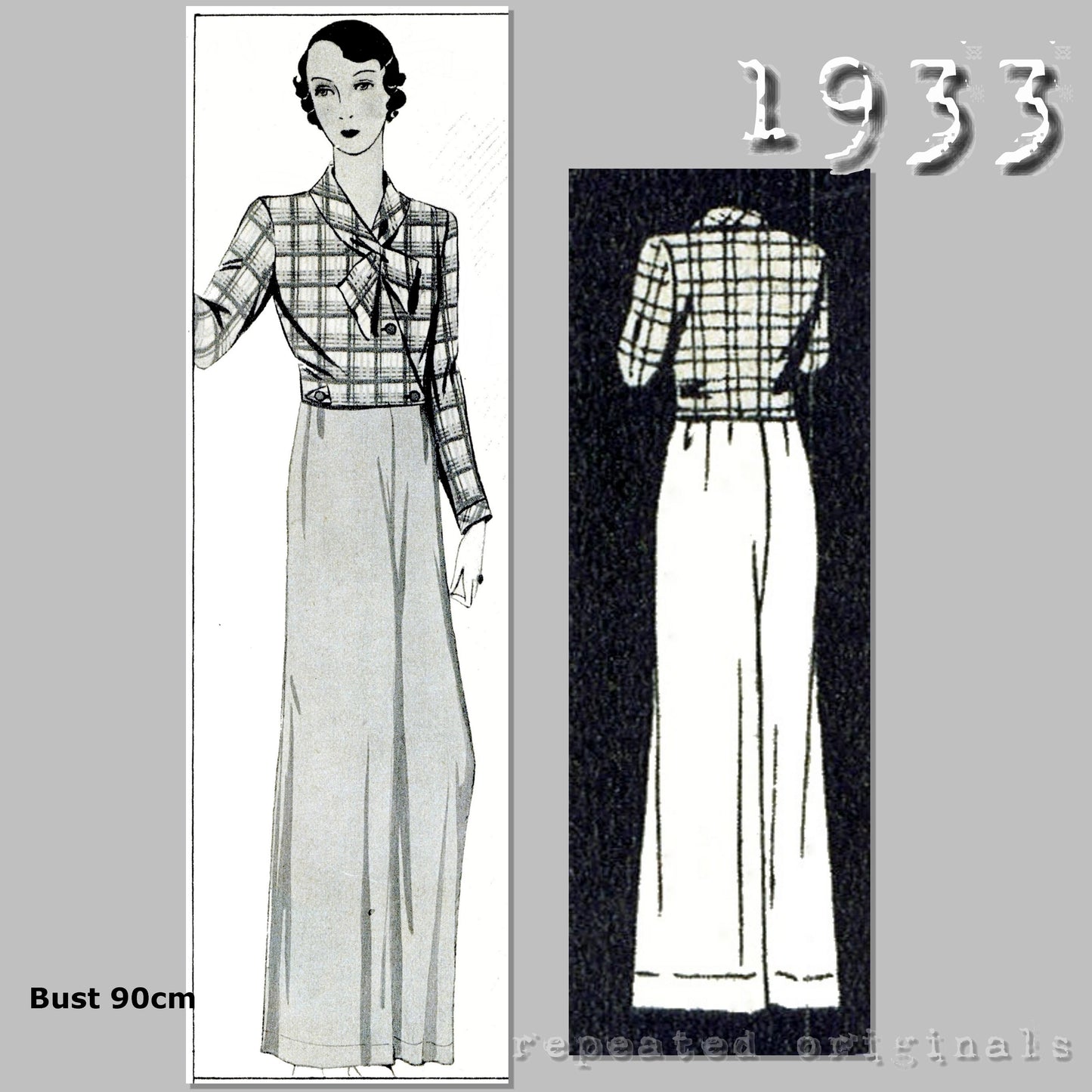 1933 Pyjamas Sewing Pattern - INSTANT DOWNLOAD PDF