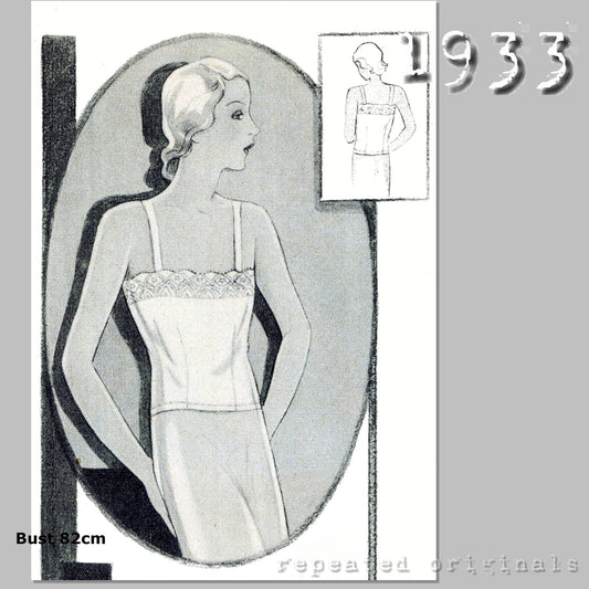 1933 Camisole for Girls 12-14 Years Sewing Pattern - INSTANT DOWNLOAD PDF