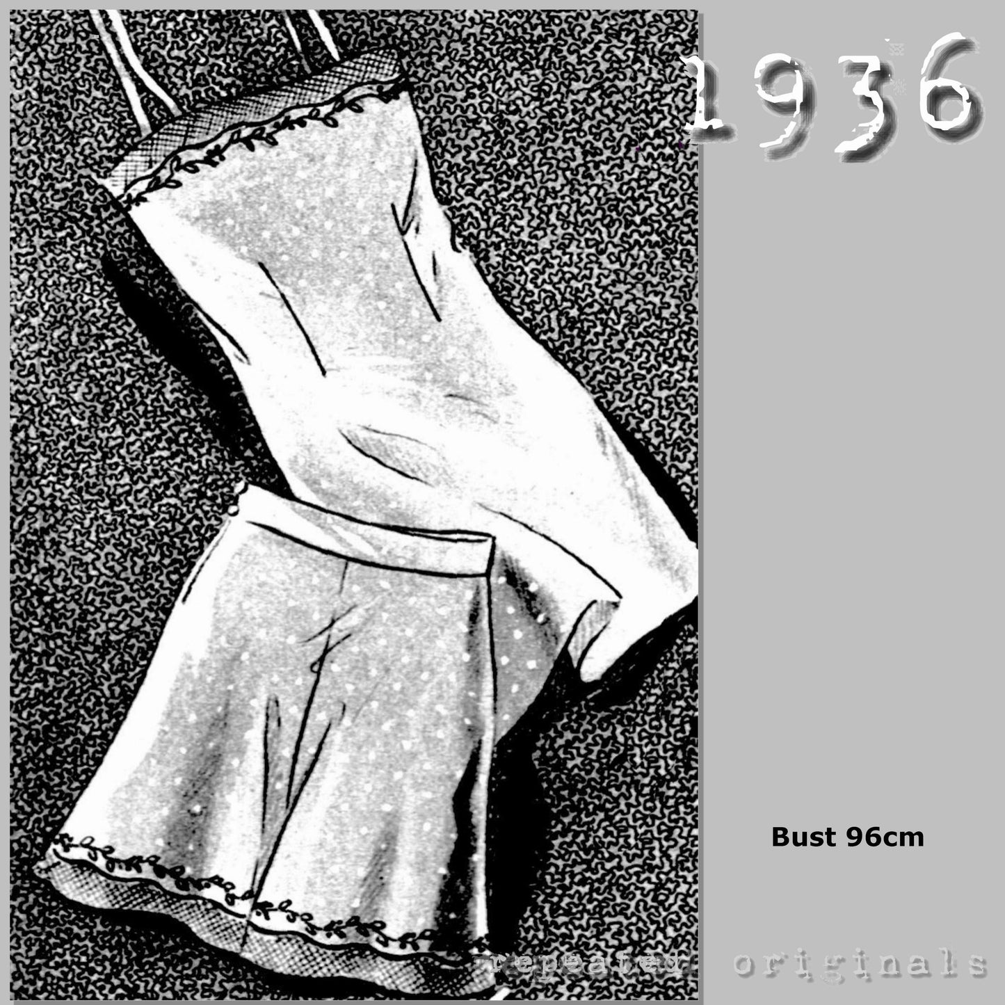 1936 Set of Underwear Sewing Pattern - INSTANT DOWNLOAD PDF